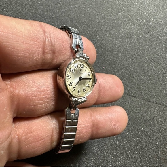 Vintage Elgin Ladies Cocktail Watch 10K R.G.P Bezel Mechanical Wind Up Working - Picture 5 of 9